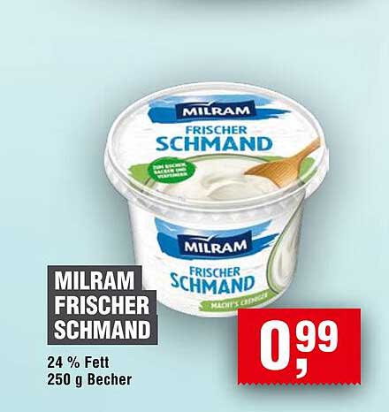 MILRAM Frischer Schmand 250 g Becher