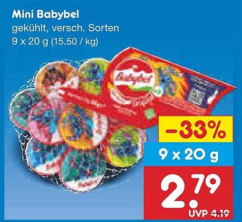 Mini Babybel gekühlt, versch. Sorten 9 x 20 g