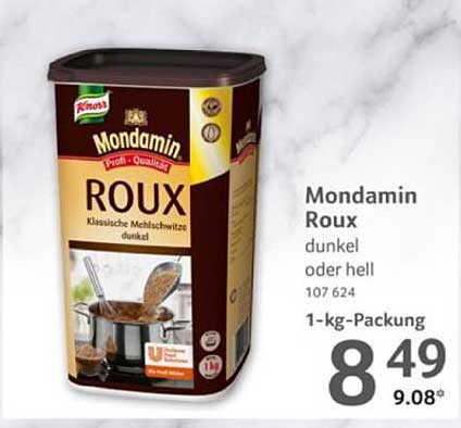 Mondamin Roux dunkel oder hell - 1-kg-Packung