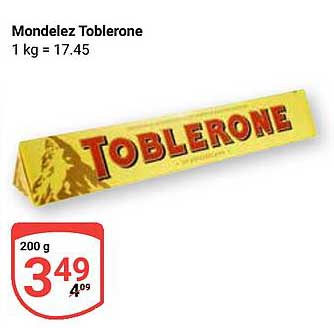 Mondelez Toblerone 200 g für nur 3,49 €