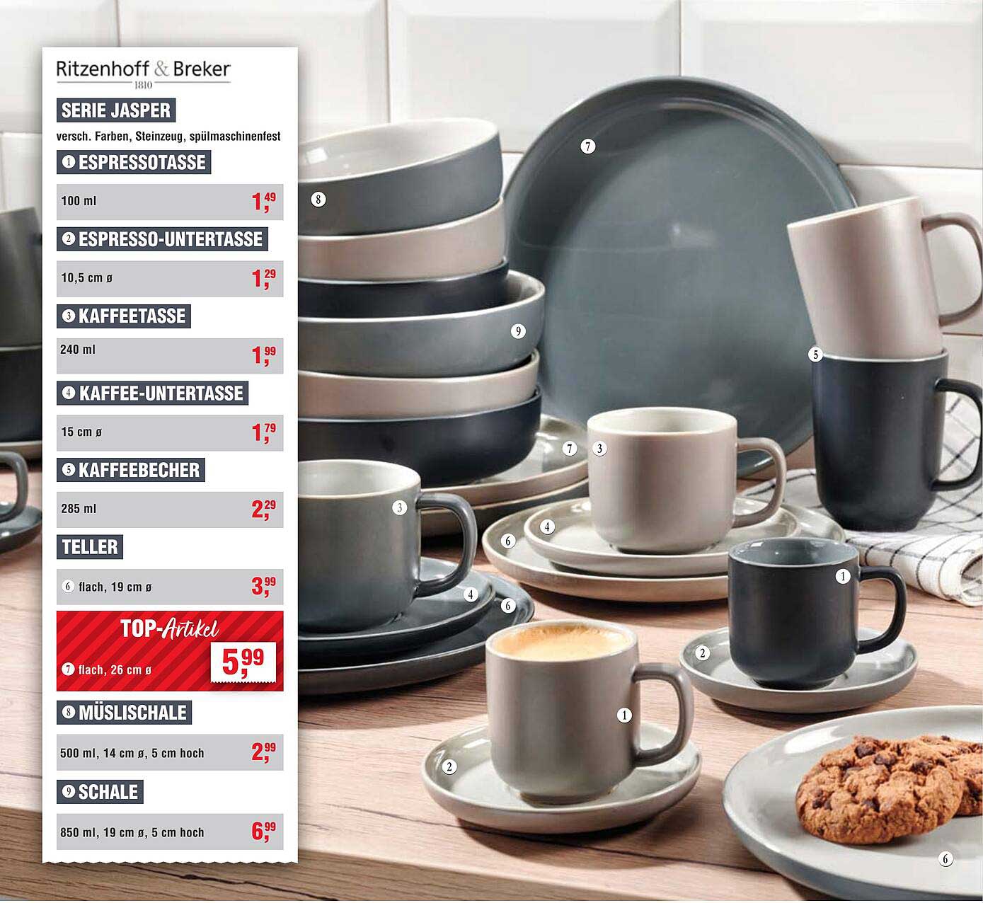 Müslischale flach (26 cm Ø) - TOP-Artikels