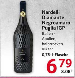 Nardelli Diamante Negroamaro Puglia IGP - 0,75 l Flasche