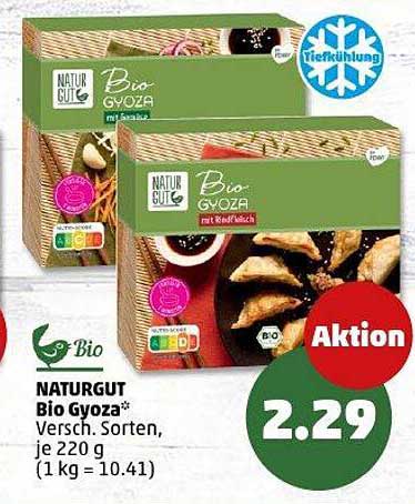 NATURgut Bio Gyoza - Verschiedene Sorten, je 220 g