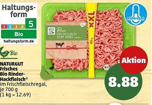 NATURGUT Frisches Bio Rinder-Hackfleisch 700 g