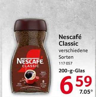 Nescafé Classic - verschiedene Sorten