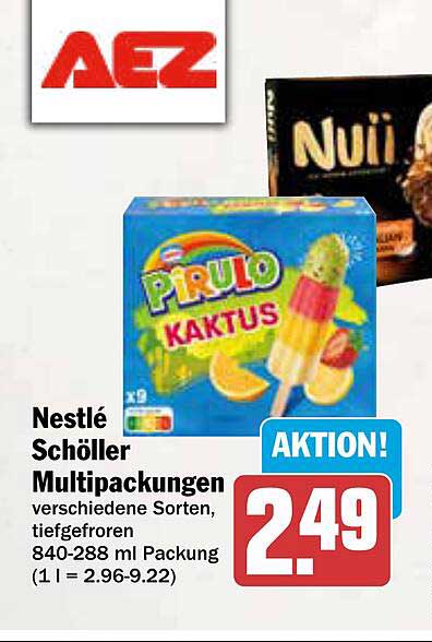 Nestlé Schöller Multipackungen verschiedene Sorten, tiefgefroren