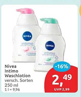 Nivea Intimo Waschlotion verschiedene Sorten 250 ml