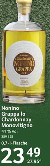 Nonino Grappa lo Chardonnay Monovitigno 0,7 l