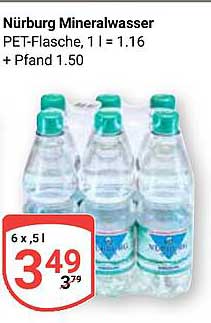 Nürburg Mineralwasser 6 x 0,5 l