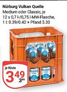 Nürburg Vulkan Quelle Medium oder Classic 12er Kiste