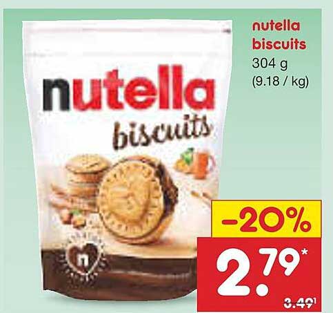 Nutella Biscuits 304 g - Jetzt nur 2,79 €!