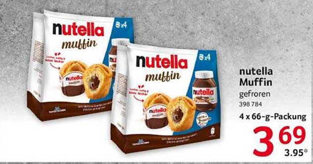 nutella Muffin gefroren 4 x 66-g-Packung