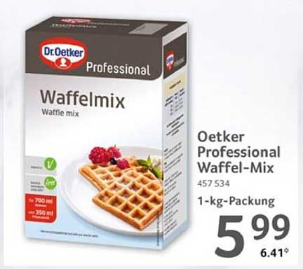 Oetker Professional Waffel-Mix 1-kg-Packung