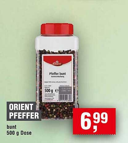 ORIENT PFEFFER bunt 500 g Dose