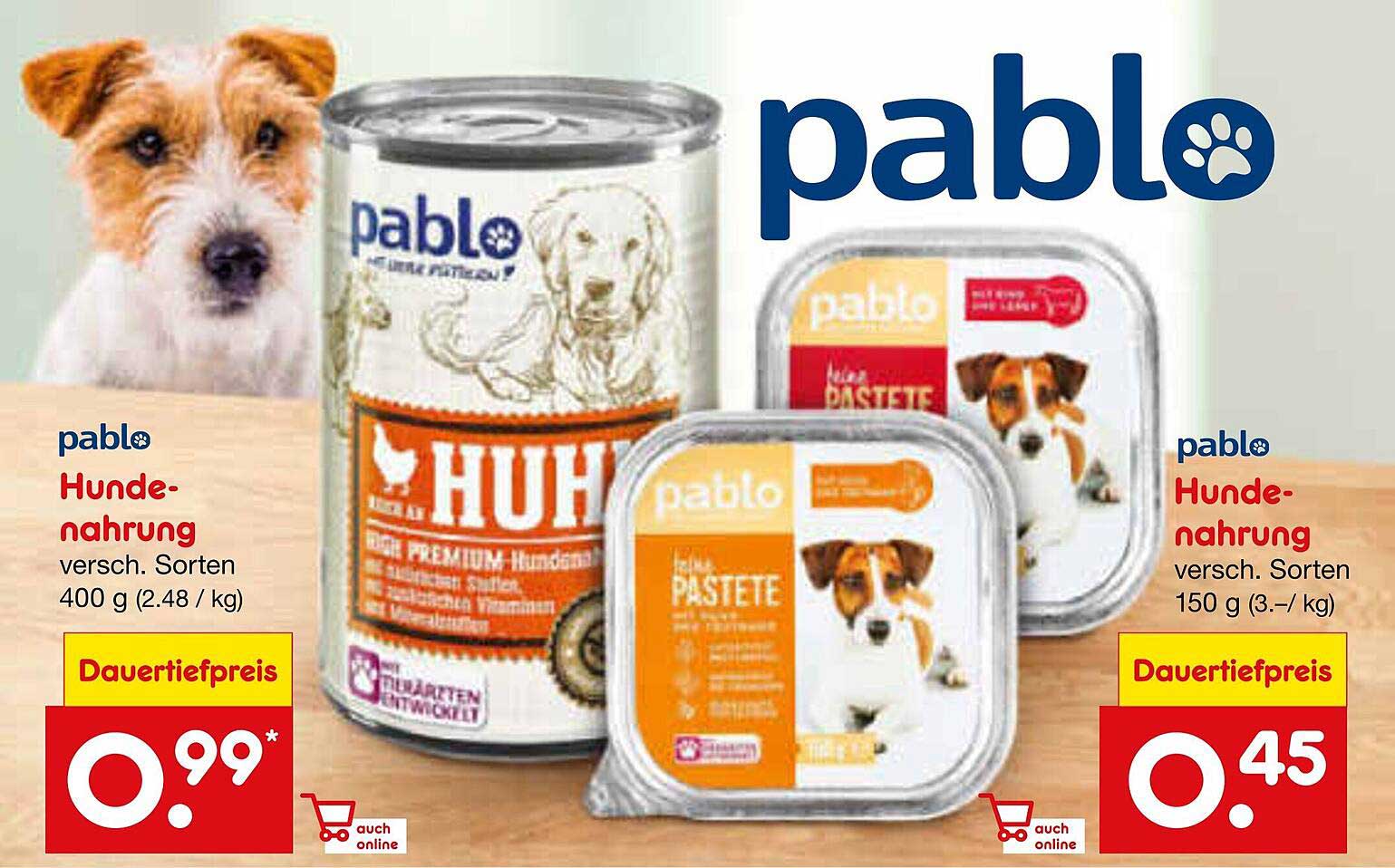 Pablo Hundenahrung - verschiedene Sorten