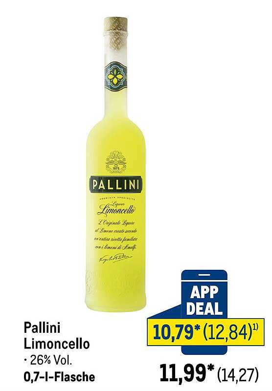 Pallini Limoncello 0,7-l-Flasche - 26% Vol.