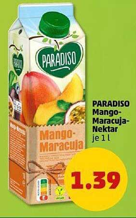 PARADISO Mango-Maracuja-Nektar je 1 l