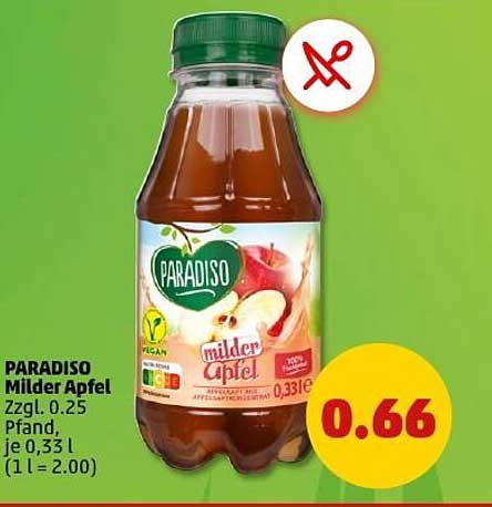PARADISO Milder Apfel 0,33 l