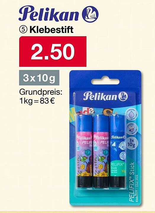 Pelikan Klebestift 3x10g