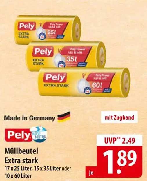 Pely Müllbeutel Extra stark