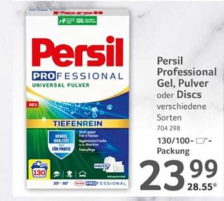 Persil Professional Gel, Pulver oder Discs verschiedene Sorten