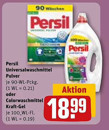 Persil Universalwaschmittel Pulver oder Colorwaschmittel Kraft-Gel