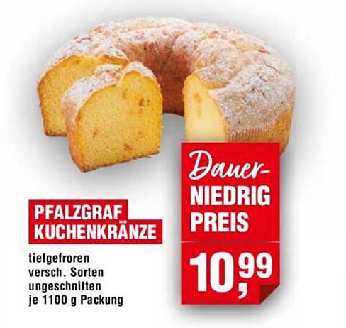 Pfalzgraf Kuchenkränze - tiefgefroren, verschiedene Sorten