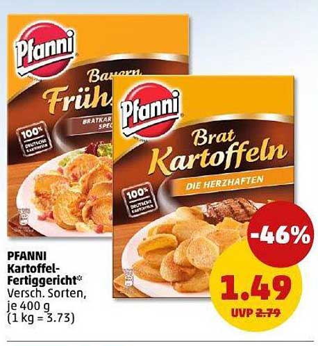 Pfanni Kartoffel-Fertiggericht - Versch. Sorten, je 400 g
