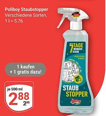 Poliboy Staubstopper - Verschiedene Sorten, je 500 ml