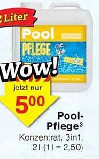 Pool-Pflege 3in1 - 2 Liter für nur 5,00 €