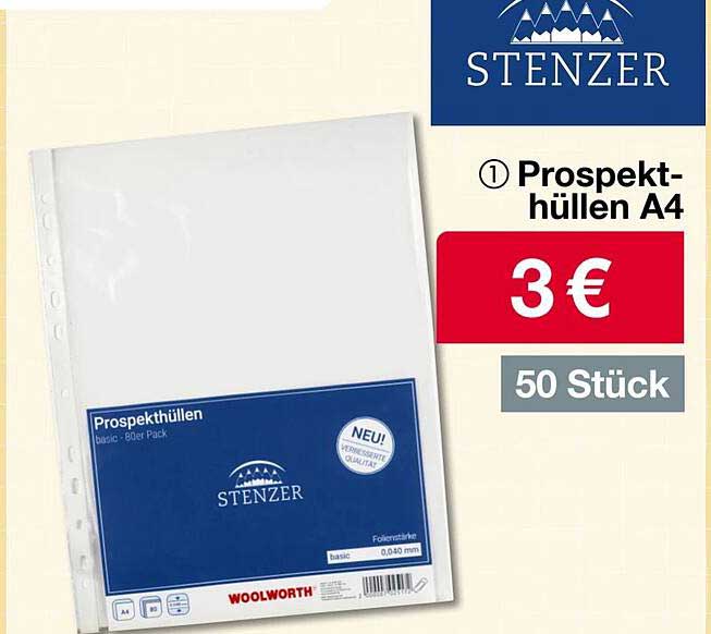 Prospekthüllen A4 - 50 Stück für nur 3 €