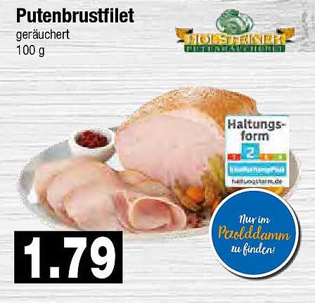 Putenbrustfilet geräuchert 100 g