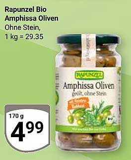Rapunzel Bio Amphissa Oliven ohne Stein
