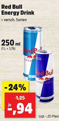 Red Bull Energy Drink - verschiedene Sorten