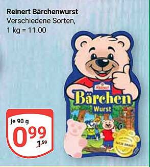 Reinert Bärenwurst - Verschiedene Sorten, je 90 g