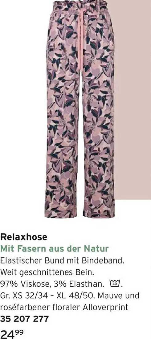 Relaxhose mit Fasern aus der Natur