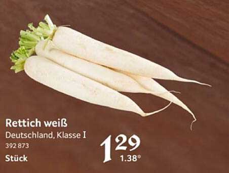 Rettich weiß Deutschland, Klasse I