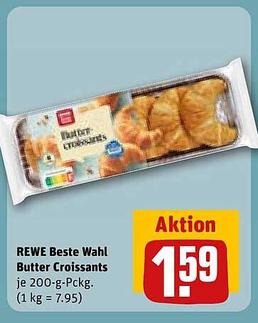 REWE Beste Wahl Butter Croissants