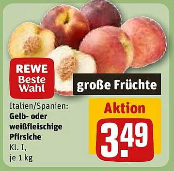 REWE Beste Wahl: Große Früchte - Gelb- oder weißfleischige Pfirsiche