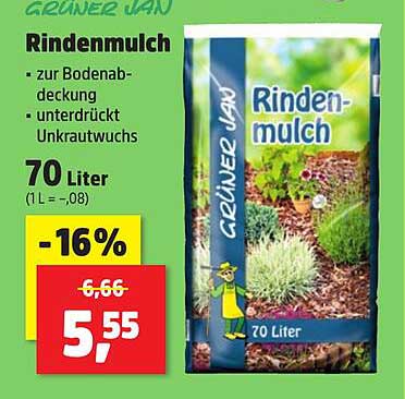 Rindenmulch 70 Liter - GRÜNER JAN