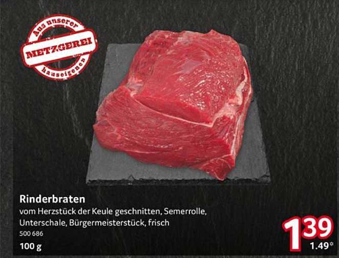 Rinderbraten vom Herzstück der Keule