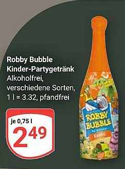Robby Bubble Kinder-Partygetränk 0,75 l