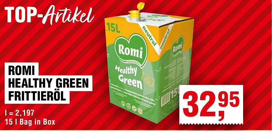 Romi Healthy Green Frittieröl 15L