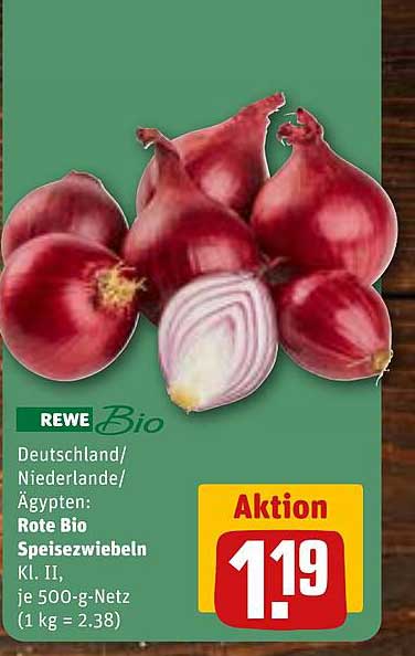 Rote Bio Speisezwiebeln (KL. II)