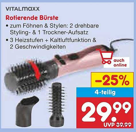 Rotierende Bürste von VITALMAXX