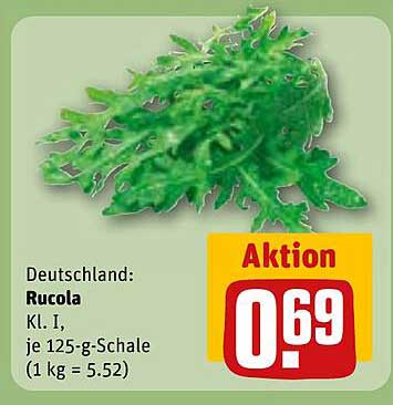 Rucola Kl. I, je 125-g-Schale