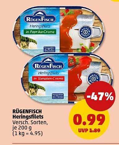 RügenFisch Heringsfilets in Paprika-Creme und Tomaten-Creme – jetzt zum Sonderpreis!