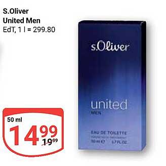 S. Oliver United Men Eau de Toilette 50 ml