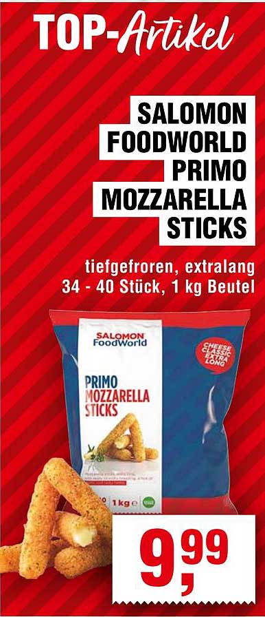 SALOMON FOODWORLD PRIMO MOZZARELLA STICKS
