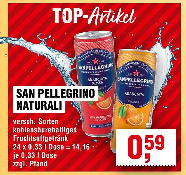 SAN PELLEGRINO NATURALI - Erfrischung in verschiedenen Sorten